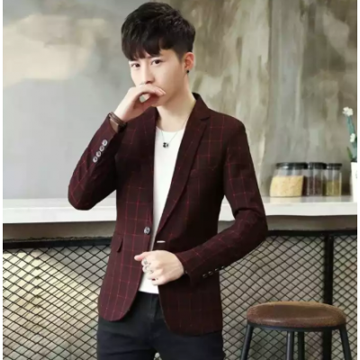 Single Button Blazer for Men